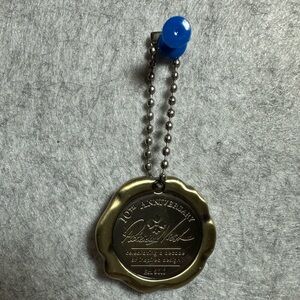 Patricia Nash Gold Medallion Keychain Charm